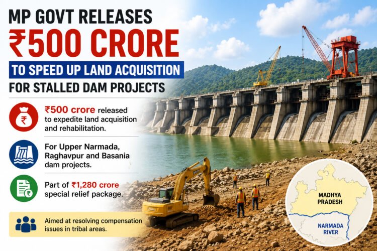 Madhya Pradesh Releases ₹500 Crore to Fast-Track Land Acquisition for Stalled Narmada Dam Projects 1 MP Government Releases ₹500 Crore to Speed Up Narmada Dam