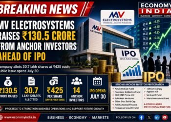 MV Electrosystems Raises ₹130.5 Crore from Anchor Investors Ahead of IPO
