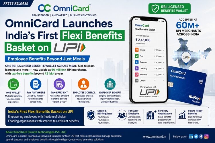 OmniCard Launches India's First UPI-Based Flexi Benefits Basket for Employee Rewards