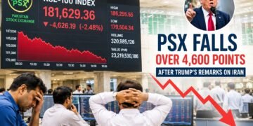 Pakistan Stock Exchange Falls Over 4,600 Points