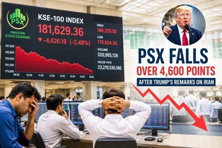 Pakistan Stock Exchange Falls Over 4,600 Points After Trump's Comments on Iran 1 Pakistan Stock Exchange Falls Over 4,600 Points