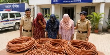 Three Women Arrested for Stealing ₹1 Lakh Worth of Copper Cables
