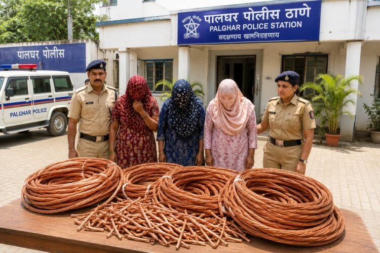 Three Women Arrested for Stealing ₹1 Lakh Worth of Copper Cables