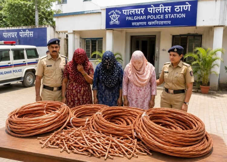 Three Women Arrested for Stealing ₹1 Lakh Worth of Copper Cables