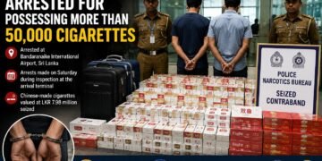 Two Indian Nationals Arrested in Sri Lanka with Smuggled Cigarettes Worth LKR 7.98 Million