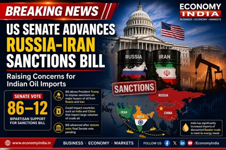 US Senate Advances Russia-Iran Sanctions Bill, Raising Concerns for Indian Oil Imports