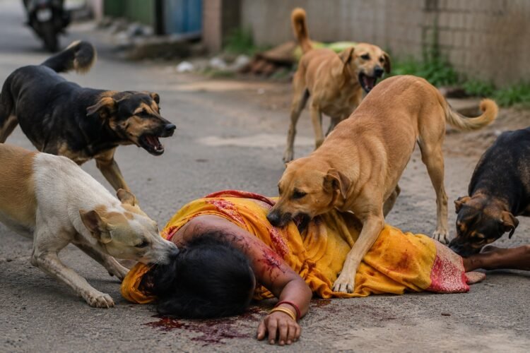 Woman Dies After Fatal Dog Attack in Madhya Pradesh 1 Woman Dies After Fatal Stray Dog Attack