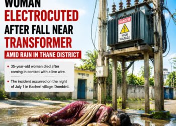 Woman Electrocuted After Falling Near Transformer During Heavy Rain in Maharashtra's Thane 4 Woman Electrocuted After Falling Near Transformer