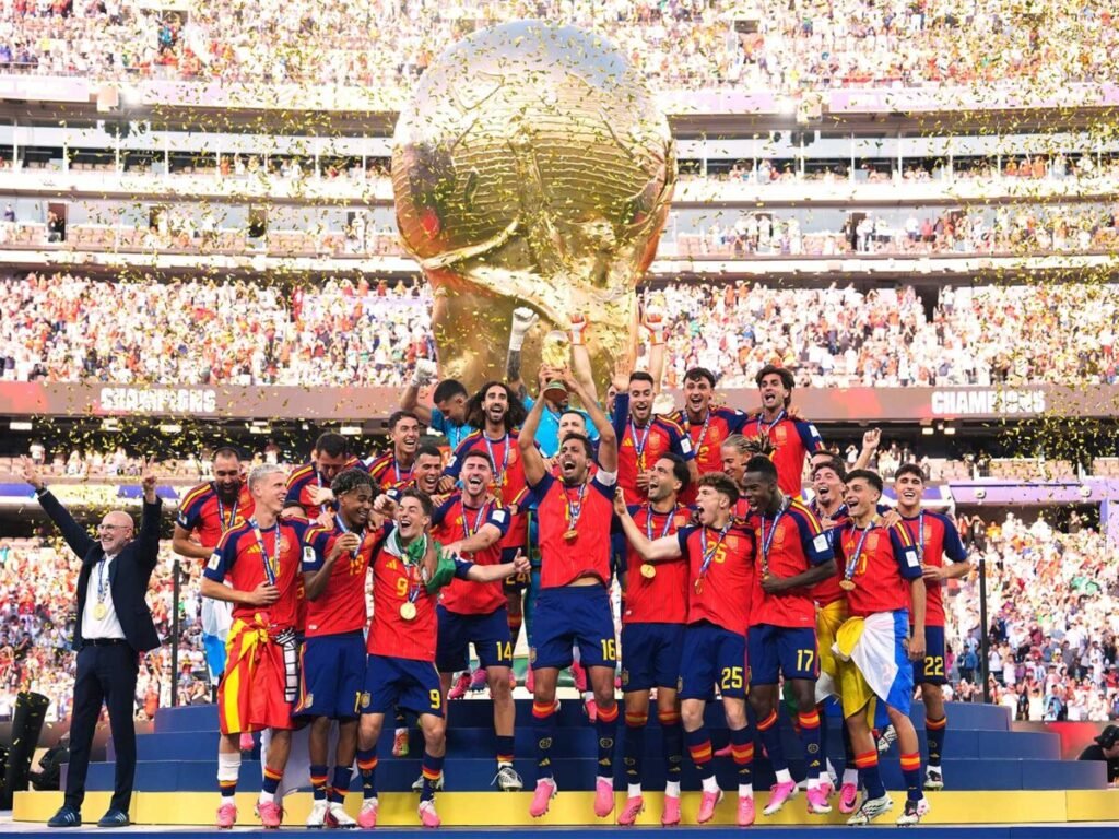 Spain won the championship, defeating Argentina 1-0 in extra time 2 fifa world cup