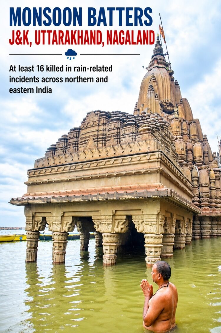 At Least 16 Killed as Monsoon Rains Trigger Floods and Landslides Across India 1 16 Killed in Rain-Related Incidents