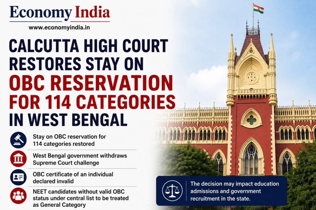 Calcutta High Court Restores Stay on OBC Reservation for 114 Categories in West Bengal 2 Calcutta High Court Restores Stay on OBC