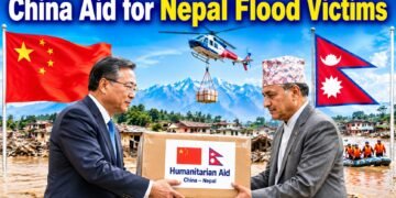 China Aid for Nepal Flood Victims
