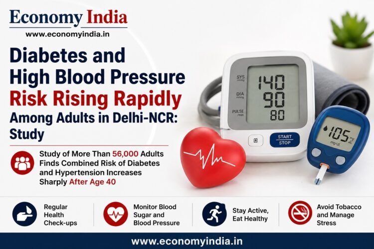 Diabetes and High Blood Pressure Risk Rising Rapidly Among Adults in Delhi-NCR: Study 1 Diabetes and High Blood Pressure Risk Rising Rapidly Among Adults in Delhi-NCR: Study