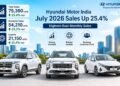 Hyundai Motor India Reports Record July Sales