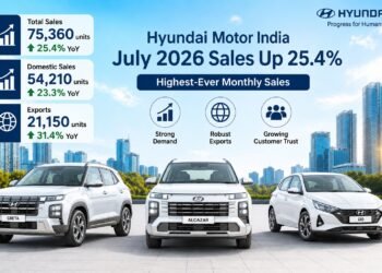 Hyundai Motor India Reports Record July Sales