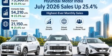 Hyundai Motor India Reports Record July Sales