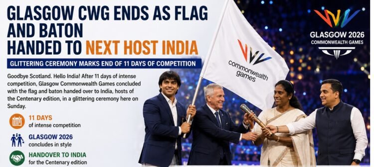 India Receives Commonwealth Games Baton as Glasgow 2026 Concludes
