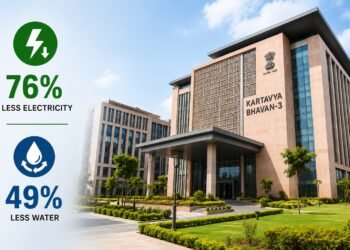 Kartavya Bhavan-3 Uses 76% Less Electricity