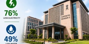 Kartavya Bhavan-3 Uses 76% Less Electricity
