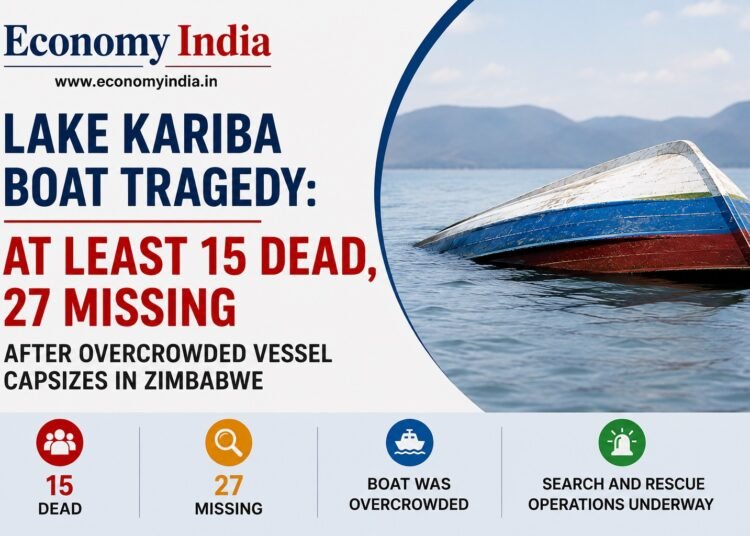 Lake Kariba Boat Tragedy: At Least 15 Dead, 27 Missing After Overcrowded Vessel Capsizes in Zimbabwe