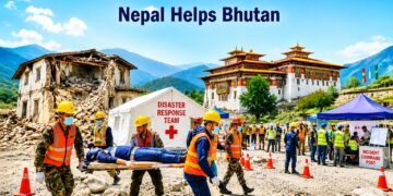 Nepal Helps Bhutan