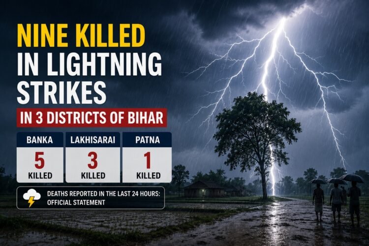 Nine Killed in Lightning Strikes
