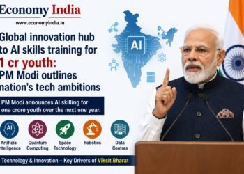 PM Modi Outlines India’s Tech Ambitions, Announces AI Skills Training for 1 Crore Youth