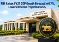 RBI Raises FY27 GDP Growth Forecast to 6.7%