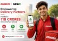Zomato and Blinkit Help 1 Lakh Delivery Partners