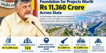 Andhra Pradesh CM Lays Foundation for Rs 11,360 Crore Projects Across State