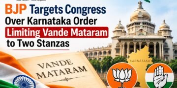 BJP Targets Congress Over Karnataka Order Limiting Vande Mataram to Two Stanzas