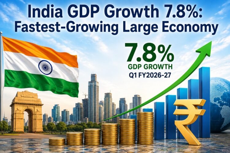 India GDP Growth 7.8%: Fastest-Growing Large Economy
