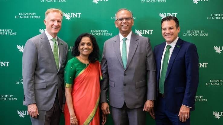 Indian-Origin Couple Donates USD 20 Million to Establish AI College at University of North Texas