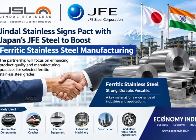 Jindal Stainless Signs Pact with Japan’s JFE Steel to Boost Ferritic Stainless Steel Manufacturing