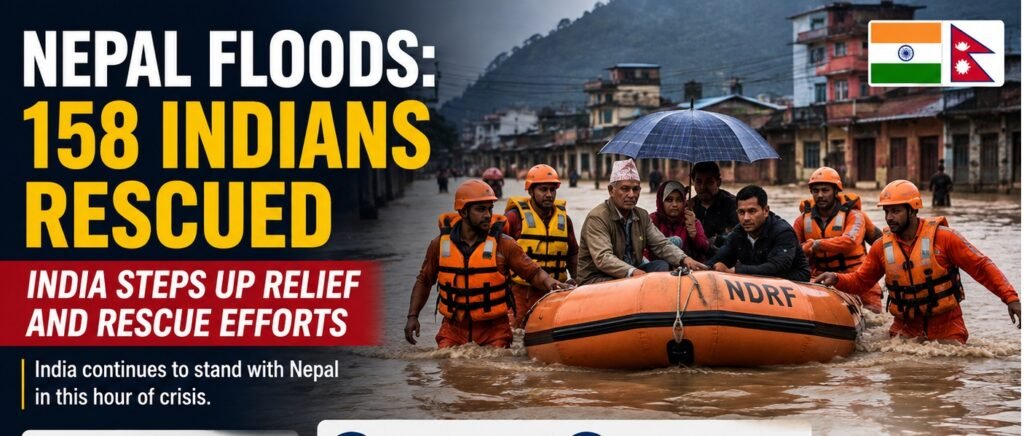 Nepal Floods: 158 Indians Rescued as India Intensifies Relief and Rescue Operations