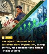 RBI Rejects Tata Sons NBFC Licence
