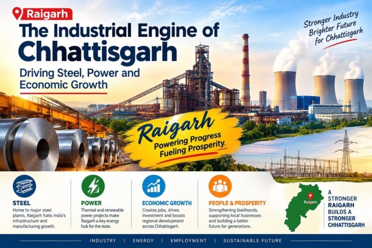 Raigarh: The Industrial Engine of Chhattisgarh Driving Steel, Power and Economic Growth 1 Raigarh: The Industrial Engine of Chhattisgarh Driving Steel, Power and Economic Growth