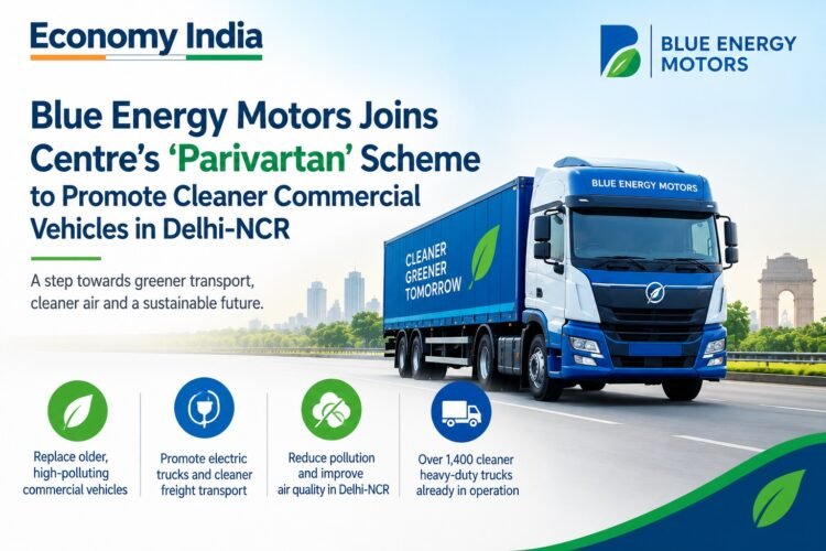 Blue Energy Motors Joins Centre’s ‘Parivartan’ Scheme to Promote Cleaner Commercial Vehicles in Delhi-NCR