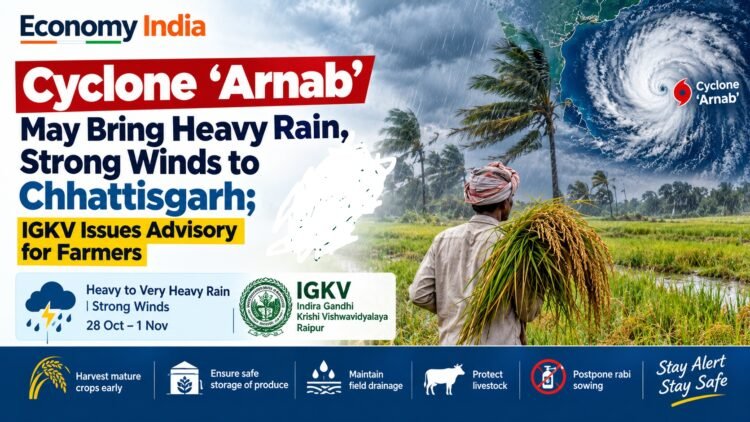 Cyclone ‘Arnab’ May Bring Heavy Rain, Strong Winds to Chhattisgarh; IGKV Issues Advisory for Farmers