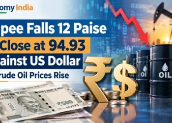 Rupee Falls 12 Paise to Close at 94.93 Against US Dollar as Crude Oil Prices Rise