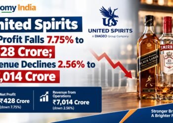 United Spirits Q2 Profit Falls 7.75% to ₹428 Crore; Revenue Declines 2.56% to ₹7,014 Crore